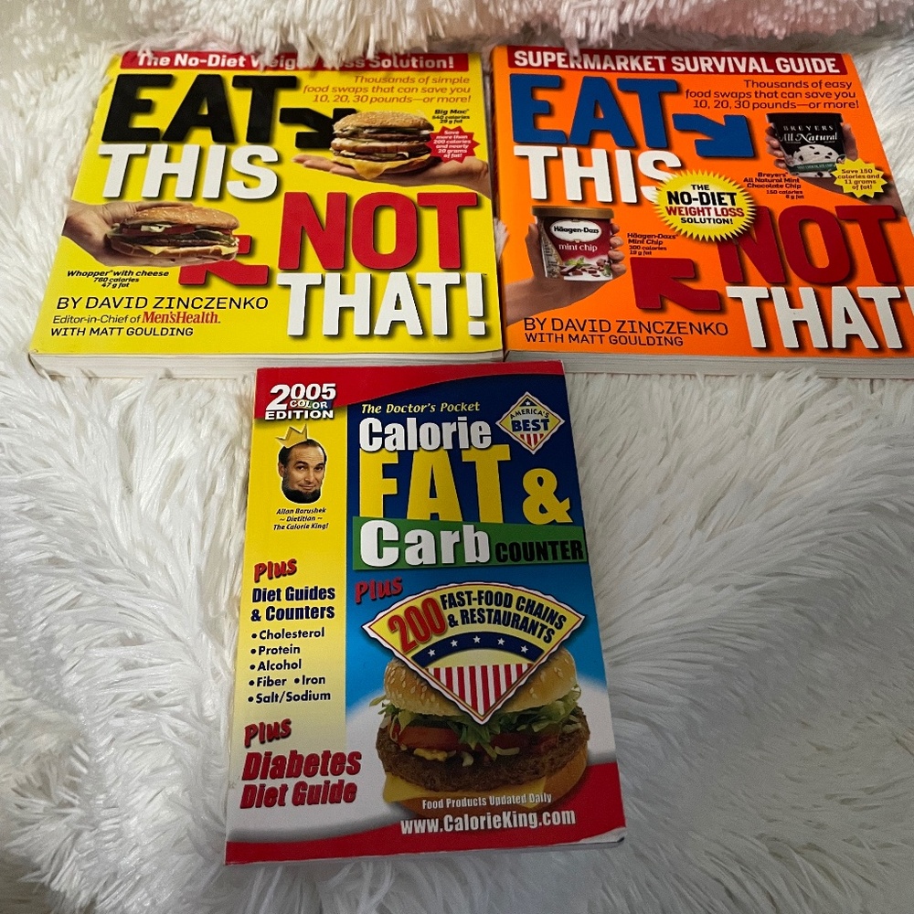 *2* Eat This Not That and Calorie Carb Counter Books